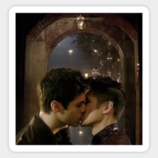 Malec Kiss No Text Sticker